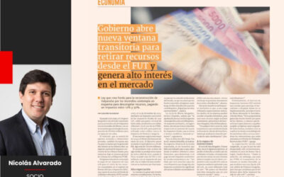 Diario Financiero consulta a Nicolás Alvarado sobre el fondo transitorio para la reconstrucción